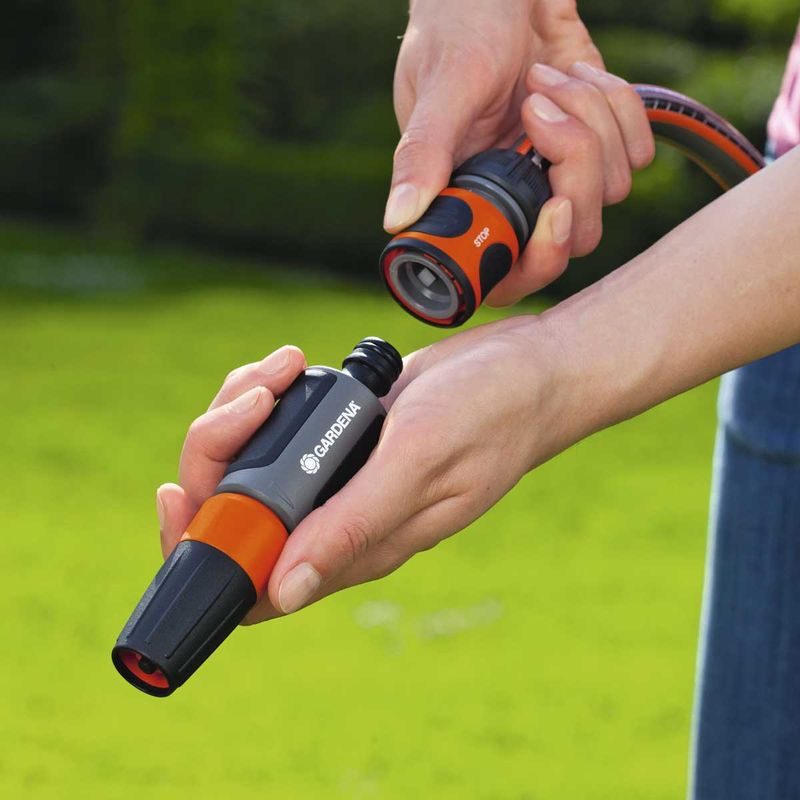 Slangekobling med stopp