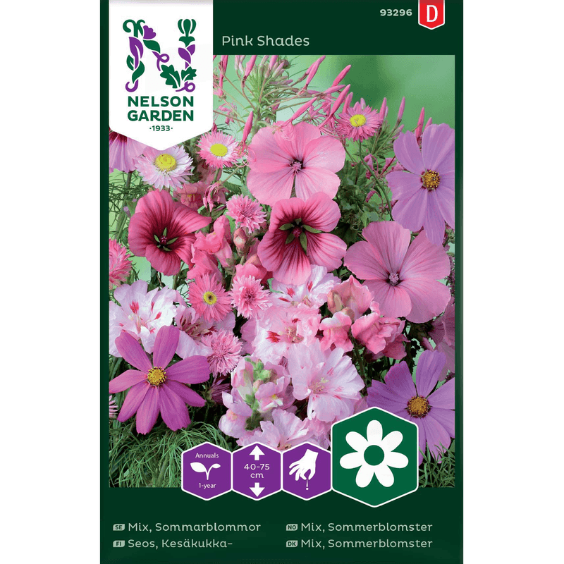 Mix, Sommerblomster, rosa