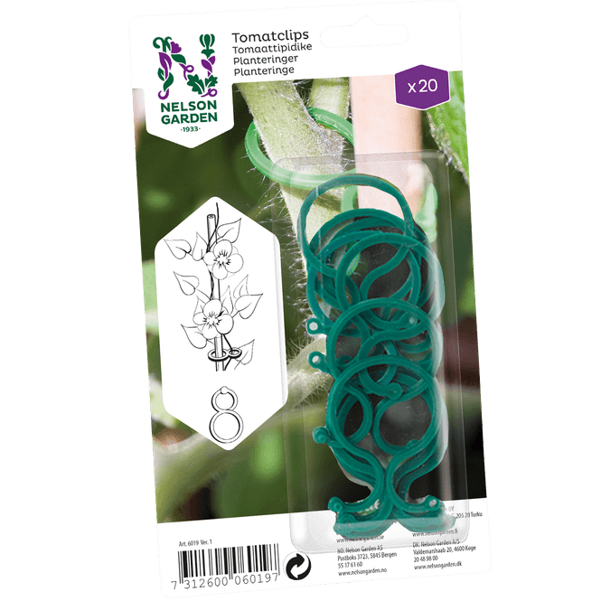 Hovedbilde Tomatklips, plast grønn 20 stk