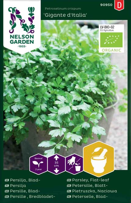 Hovedbilde Bladpersille 'Gigan.d'Italia' økologisk